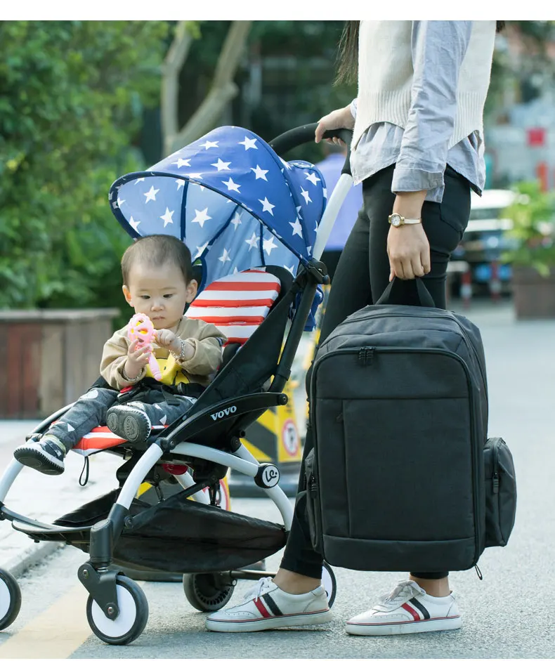 FSIGHT большая емкость детская коляска мешок для хранения твердого мать рюкзак для беременных мода детская коляска сумка-Органайзер прочные
