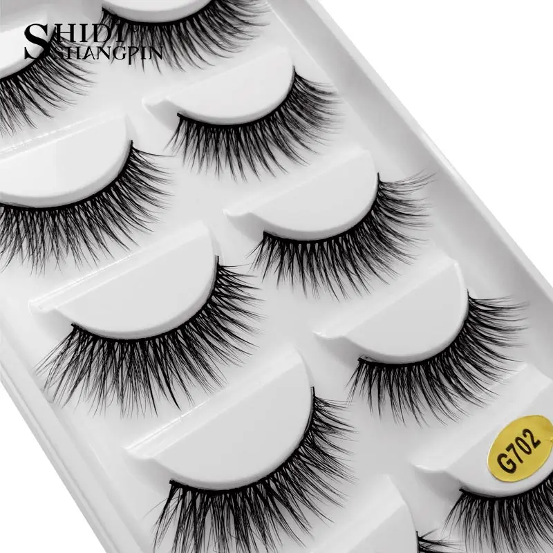 SHIDISHANGPIN 5 pairs eyelashes hand made 3d mink lashes natural long mink eyelashes full strip lashes makeup 3d false eyelashes SHIDISHANGPIN 5 pairs eyelashes hand made 3d mink lashes natural long mink eyelashes full strip lashes makeup 3d false eyelashes