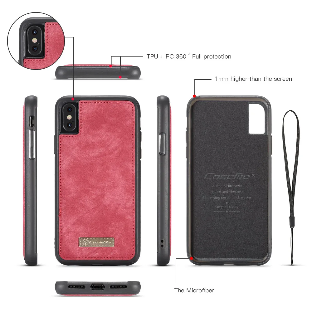 Кожаный чехол-книжка Me для iPhone 11 Pro Max, кожаный чехол, многофункциональная Магнитная сумка для мобильного телефона для iPhone 6, 7, 8 Plus, 10, 11