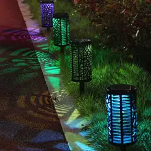 IP44 водонепроницаемый 2V Солнечный светодиодный RGB красочный сад двора газон уличный свет наружная лампа для освещения местности декоративный свет