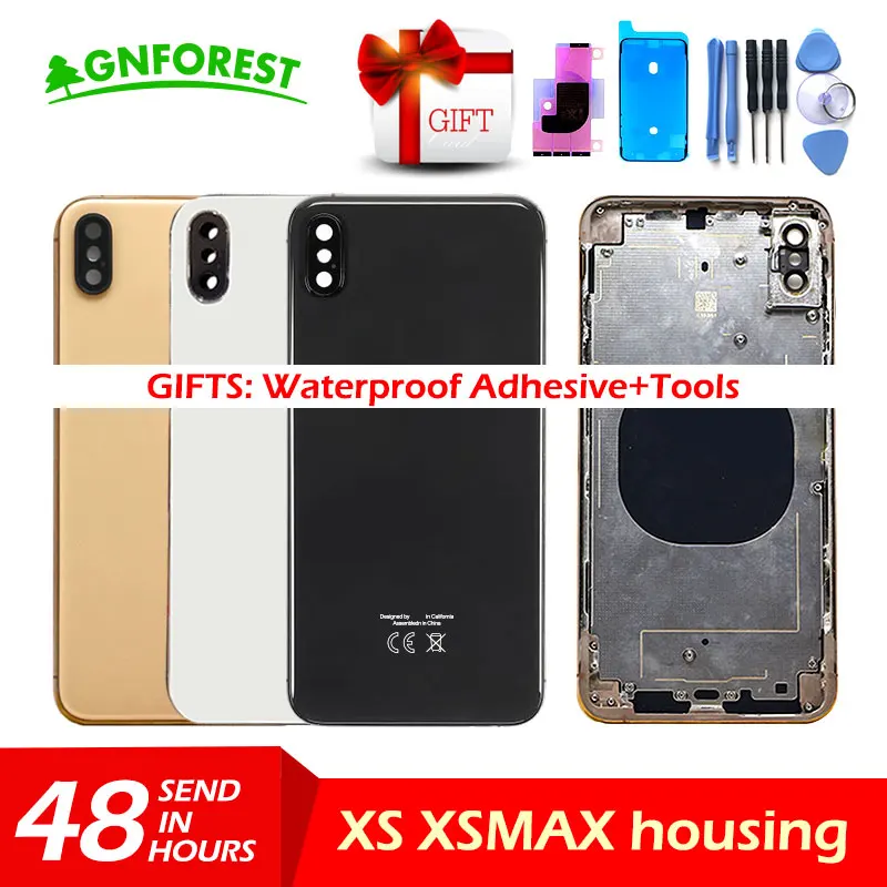 For iphone XS Max Back housing Middle Frame Chassis Full Housing