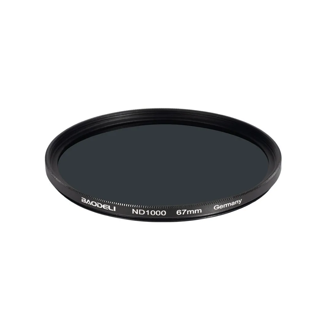 BAODELI Neutral Density Filtro Nd1000 64 8 Concept 49mm 52mm 55 58 62 67mm 72 77mm 82mm For Canon Nikon Sony Camera Lens Filter for camera lens filter photography filter