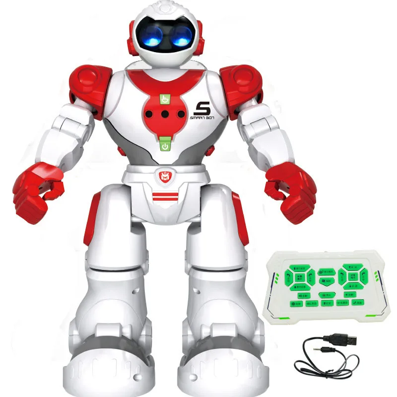 

Remote Control Robot Toy Intelligent Child Induction RC Robot With Sing Dance Action Figure Toys For Children Birthday Gift