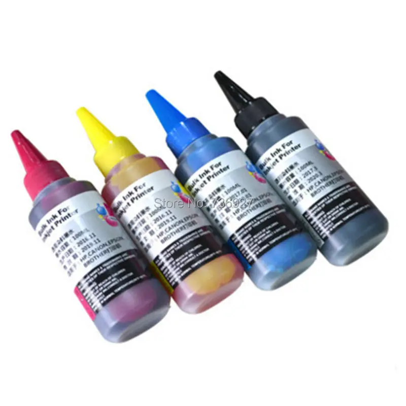 4X100 мл чернил пополнения краситель для hp 10 hp 11 hp 10 11, костюм для Бизнес Inkjet 1100 1200 2300 2600 2800 2200 струйный принтер