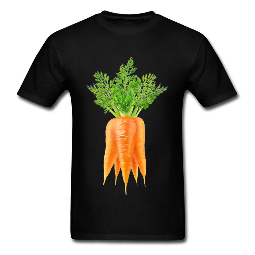 O-Neck Bunch of carrots 100% Cotton Fabric Men Top T-shirts Casual Short Sleeve Tops T Shirt Cute Casual Tee-Shirts Bunch of carrots black