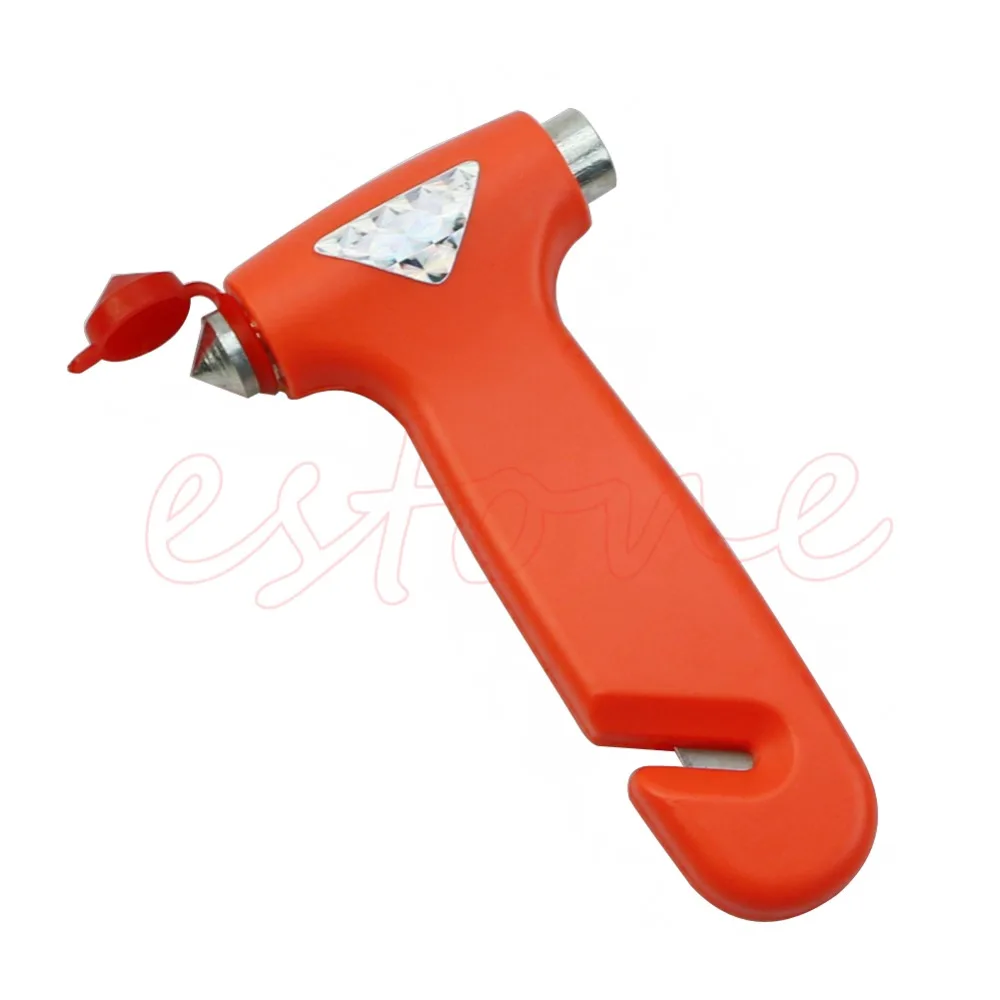 

1Pc Break Window Glass Hammer Car Emergency Safety Gear Belt Rope Cutter Tool