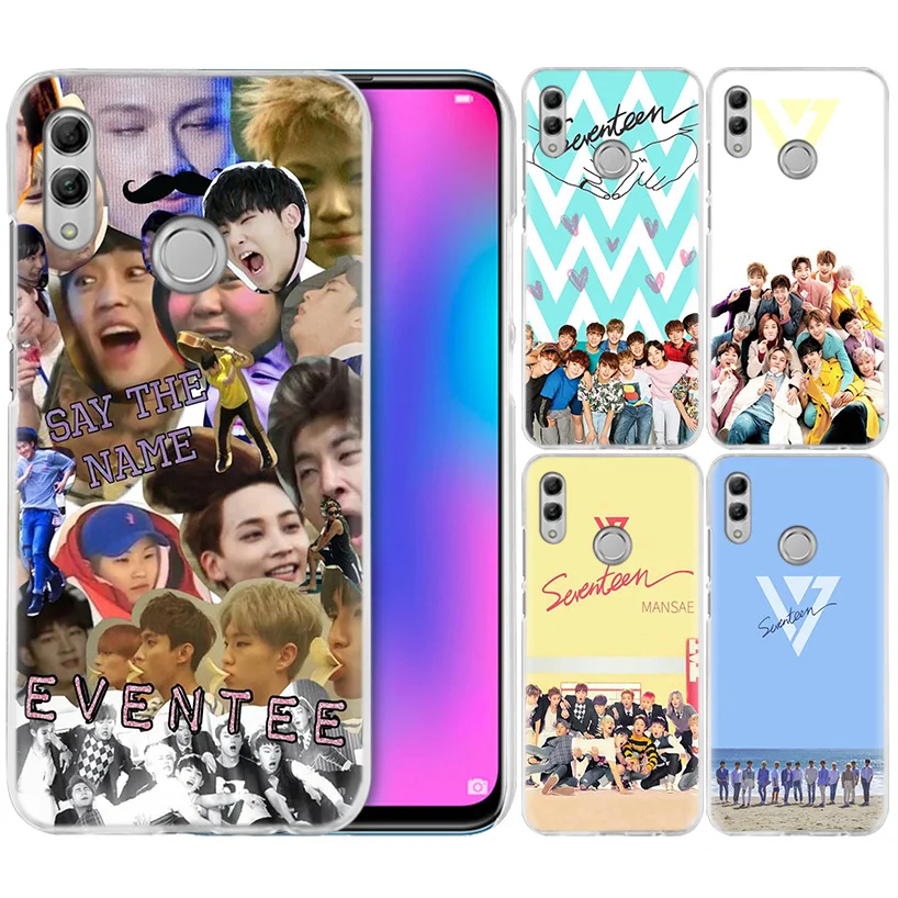 

KPop Seventeen Case for Huawei Honor 8X Y9 20 9 10 Lite Play 8C 8A Pro V20 20i Y6 Y7 Y5 2019 Hard PC Luxury Fundas Phone Cover