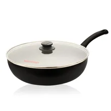 Сковорода большая вок без масляного дыма антипригарная сковорода плоская сковорода газовая плита для 029