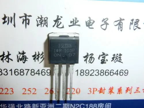 

5Pcs IRFSL3306PBF IRFSL3306 FSL3306 TO-262