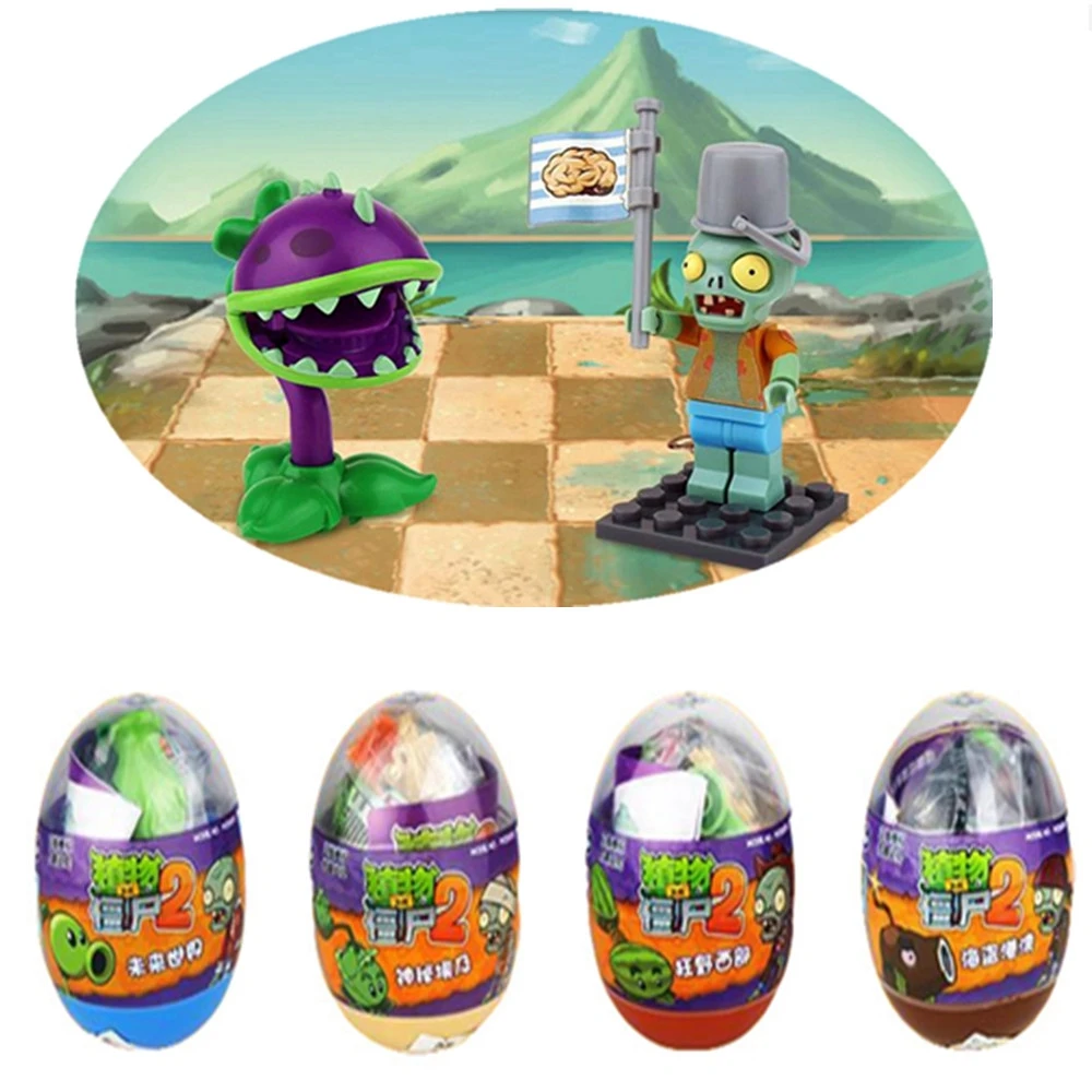 

1 pcs Plants vs Zombie Eggs Ice Watermelon Striker Building Block Pvc Model Birthday Present Kid Gift Toy
