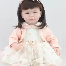 Около 52 см силиконовые куклы reborn baby ручной работы гиперреалистичные пупсы куклы день рождения игрушка Рождественский подарок для детей