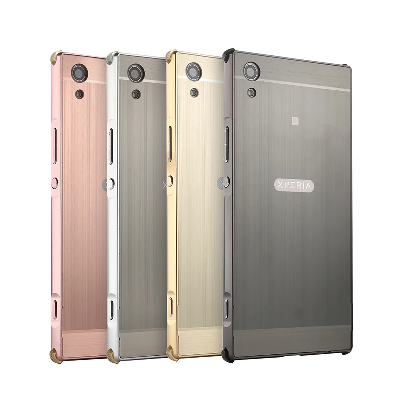 

For Sony Xperia XA1 Ultra Case Brushed Back Cover Hard Case with Plating Metal Frame Case for Sony Xperia XA1 Ultra 6.0''