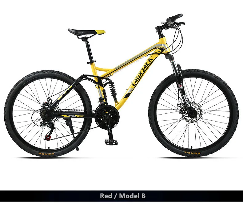 Flash Deal New Brand Mountain Bicycle Carbon Steel Soft Tail Frame Dual Disc Brake 27 Speed Suspension Front Fork Bike Downhill Bicicleta 12