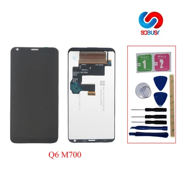 

High 5.5" LCD For LG Q6 LCD Display for LG G6 MINI M700 M703 M700Y LCD Monitor Touch Screen Digitizer Assembly+Bezel Frame Parts