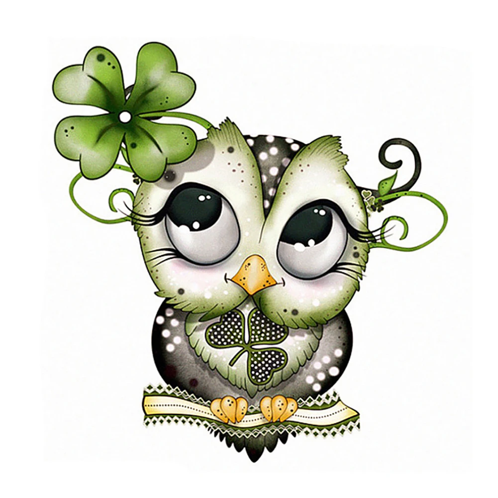 Cute Cartoon Owl Panda Partial Drill Diamond Painting Animal Cross