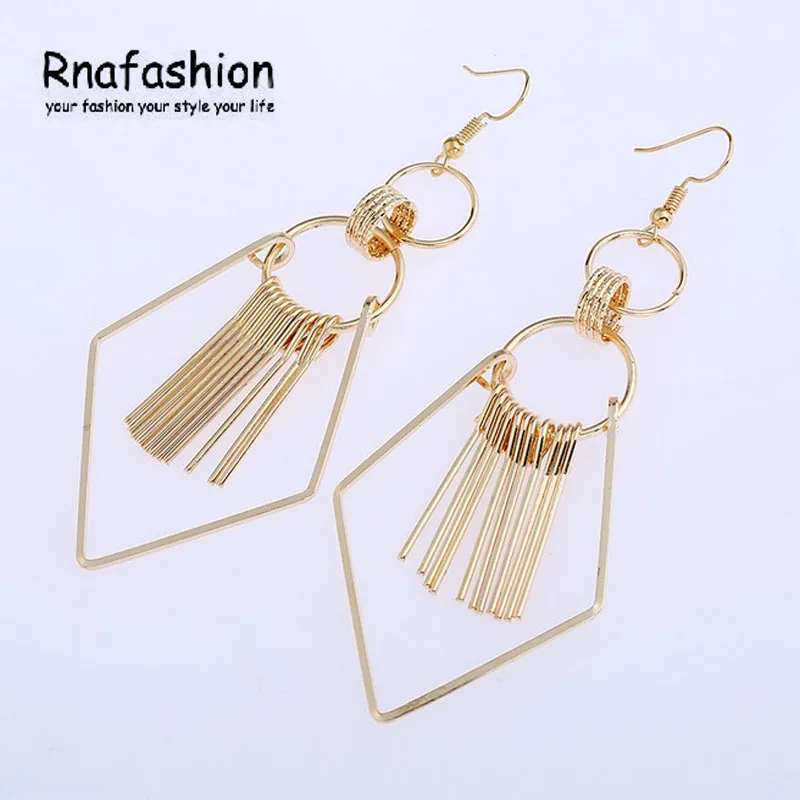 2017 Модные посеребренные золотые серебряные геометрические серьги треугольные