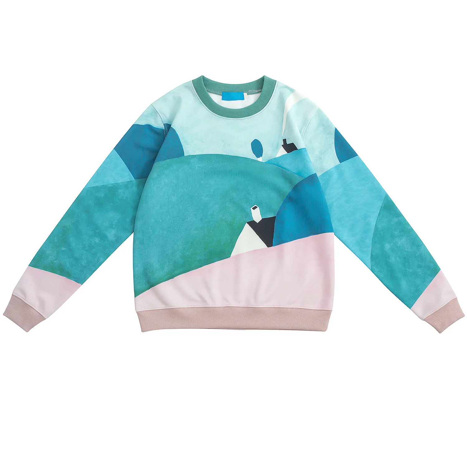 

2018 Spring New Fashion Design Women Hoodie Sweatshirts Harajuku Farm Scenery Patterns Printed Space Cotton Autumn Pullover Tops