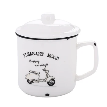 

Retro Imitation Enamel Ceramic Mug Coffee Mug Tea mug Teacups mugs Cute Cartoon Nostalgic Creative Lover Ceramic drinkware