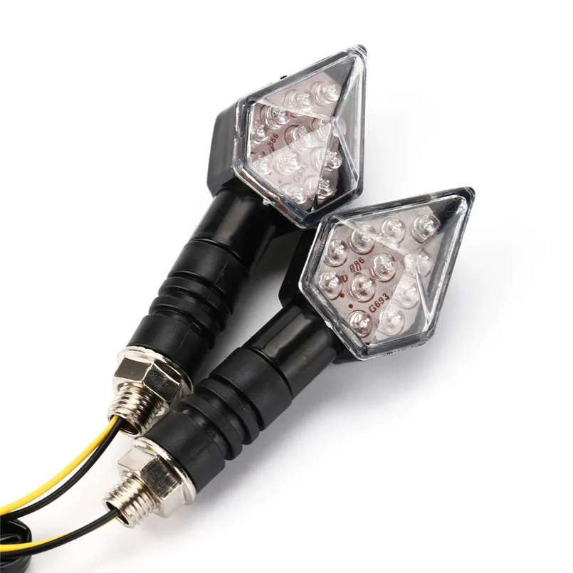

New 1 pair of Universal 11 LED Motorcycle Turn Signal Indicators Lights/lamp YE