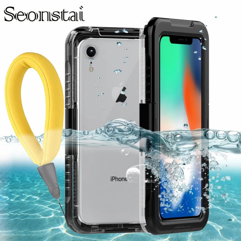 Funda impermeable IP68 para X, Plus, 6, 6S Plus, protección completa, funda DE BUCEO BAJO EL AGUA, XS Max|Fundas antigolpes para teléfono| - AliExpress