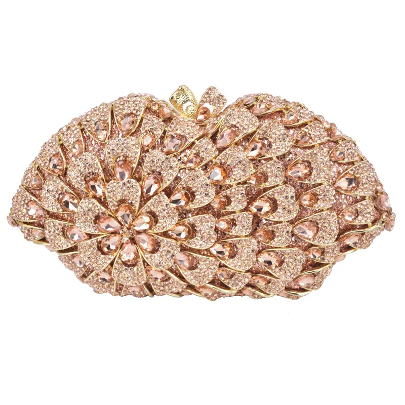 champagne gold clutch bag