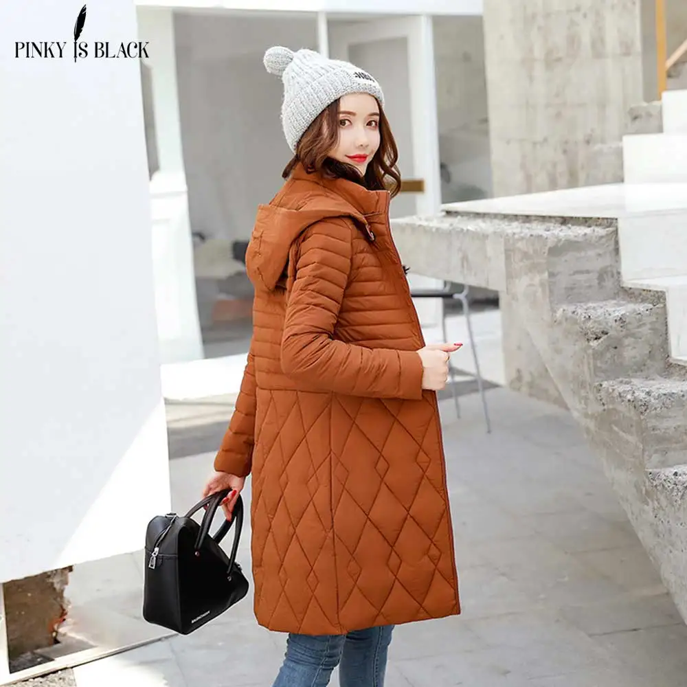 PinkyIsBlack 2018 Plus Size 5XL Winter Jacket Women Down Cotton Padded Coat Female Long Parkas Hooded Winter Coat Women Ourwear