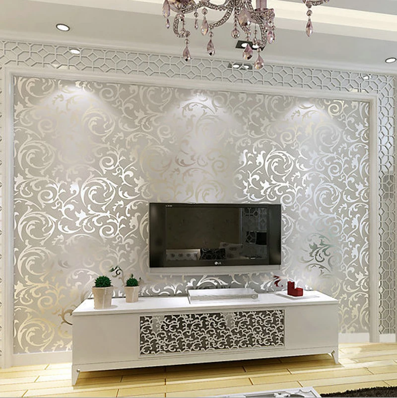 Muster plan tapeten wohnzimmer modern grau moderne – timeschool.info