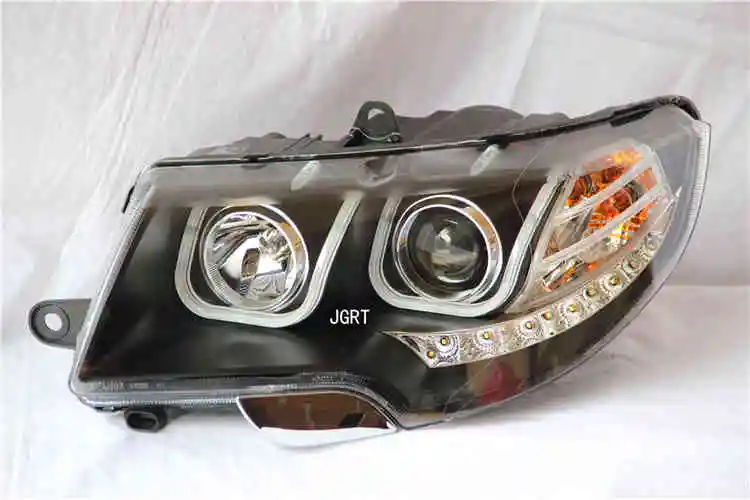 2 шт. светодиодный головной светильник s для Skoda Superb 2009- Автомобильный светодиодный светильник s двойной ксеноновый Объектив Автомобильные аксессуары дневные ходовые огни противотуманный светильник