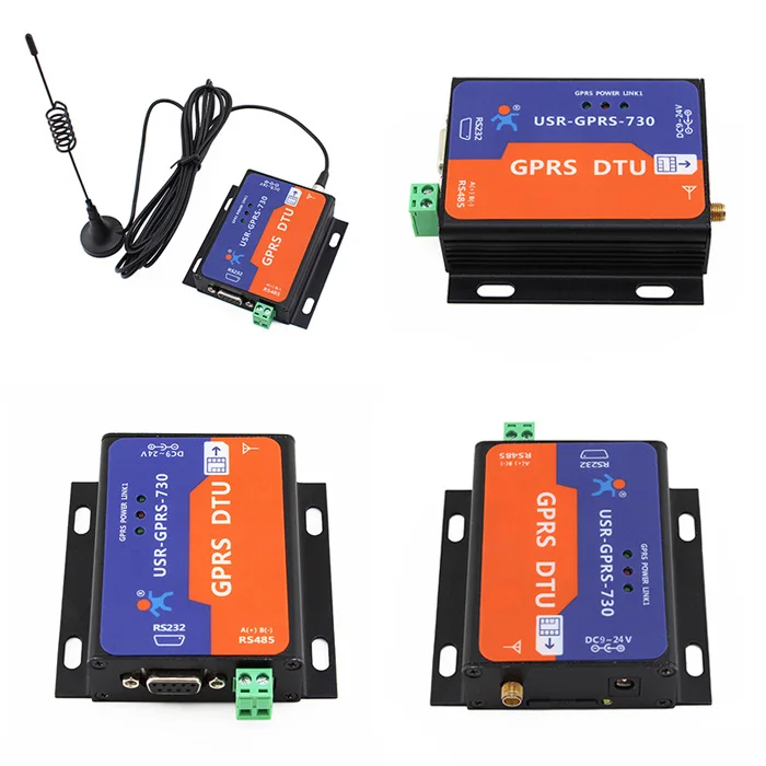 

USR-GPRS232-730 Free Shipping RS232 / RS485 GSM Modems Support GSM/GPRS RTS CTS Supported