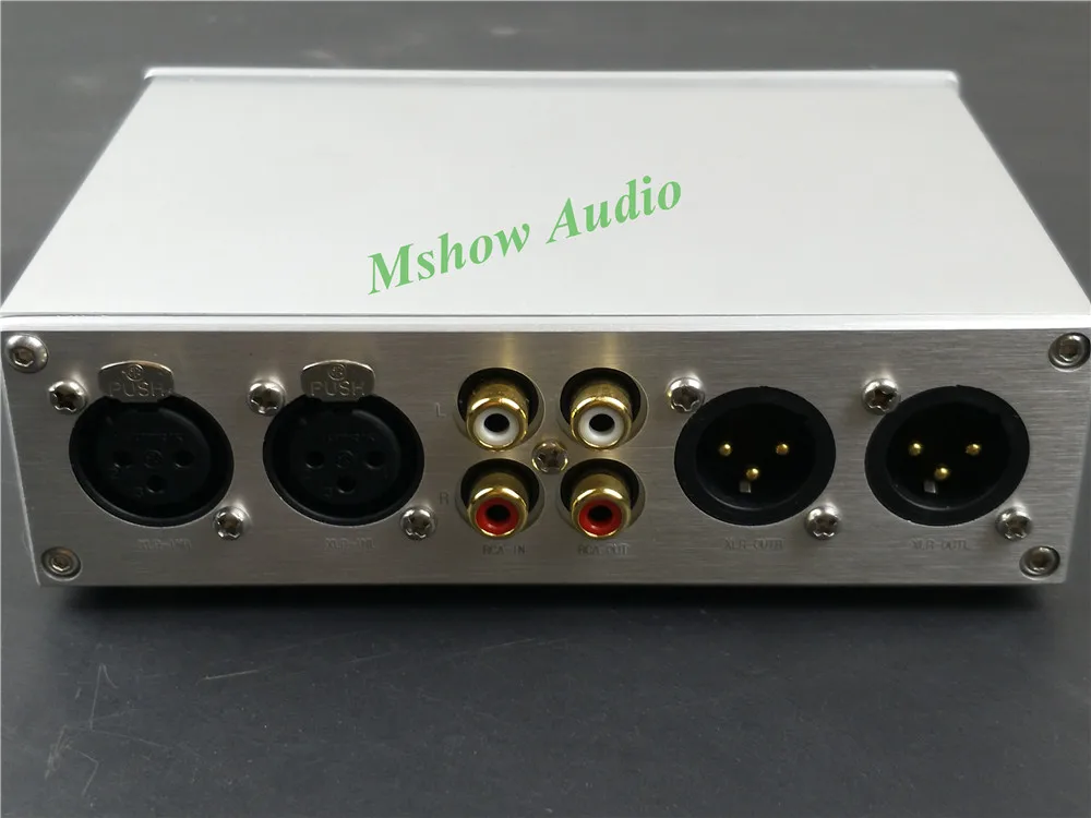 Mshow Мини Полностью сбалансированный Пассивный предусилитель Регулятор громкости XLR/RCA HIFI аудио