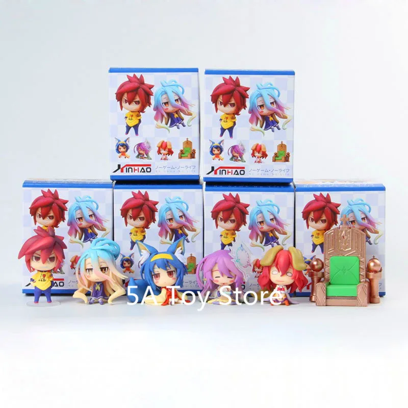 Аниме фигурки No Game Life Sora Shiro hatsuse izuna Jibril коллекционные модели игрушек куклы 6
