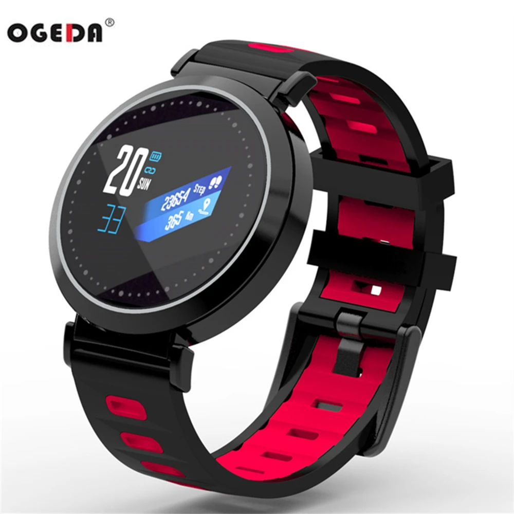 

OGEDA Sport Health Smart Watch Bracelet Call information 0.96 inch LED Color screen Heart rate Sleep monitoring Better than y5