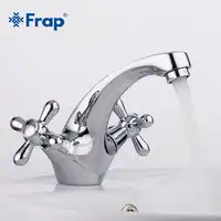 FRAP 新クラシックシルバー洗面台の蛇口キッチン浴室の洗面台のミキサー Robinet 温水と冷水ミキサー制御タップ F1025