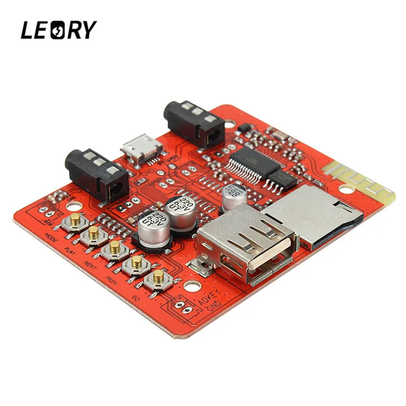 LEORY DIY Беспроводной bluetooth 4 1 AUX 3 5 автомобильный модуль усилителя звука для