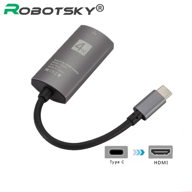 Usb type C к HDMI конвертер 4K* 2K USB C type-C Кабель-адаптер для samsung Galaxy S8 S9 Note 8 Macbook