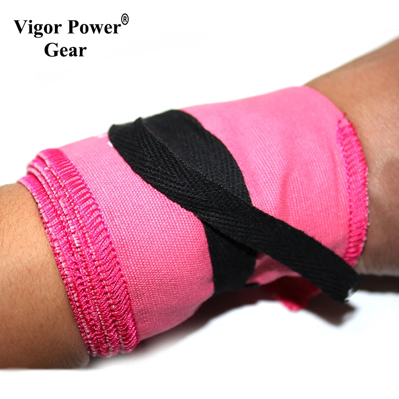 Vigor Power Gear cotton Weight Lifting Wrist wraps, Crossfit strength
