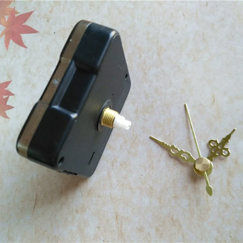 

200PCS CLOCK MOVEMENT QUARTZ CLOCK 12MM SHAFT 6MM SCREW WITH THREAD GOLD HANDS