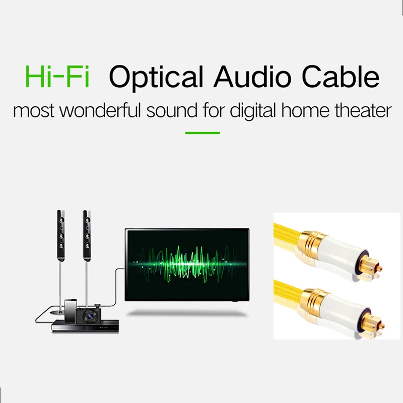 KUYIOHIFI 0.5m,1m,1.5m,2m,3m,5m HIFI 5.1 Digital Sound SPDIF Optical Cable Toslink audio Cable Optical Fiber Audio Cable KUYIOHIFI 0.5m,1m,1.5m,2m,3m,5m HIFI 5.1 Digital Sound SPDIF Optical Cable Toslink audio Cable Optical Fiber Audio Cable