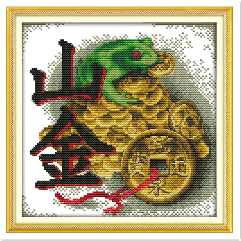 

Vein Gold Painting 11CT 14CT Printed On Canvas Home Decor Chinese Counted Cross Stitch Pattern Needlework Embroidery Cross Set