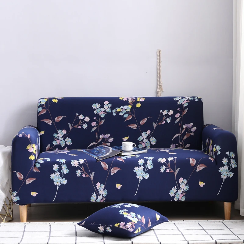 

Floral Elastic Sofa Cover Sectional Stretch Slipcovers for Living Room Couch Cover L Shape Armchair Cover 1/2/3/4 Seat