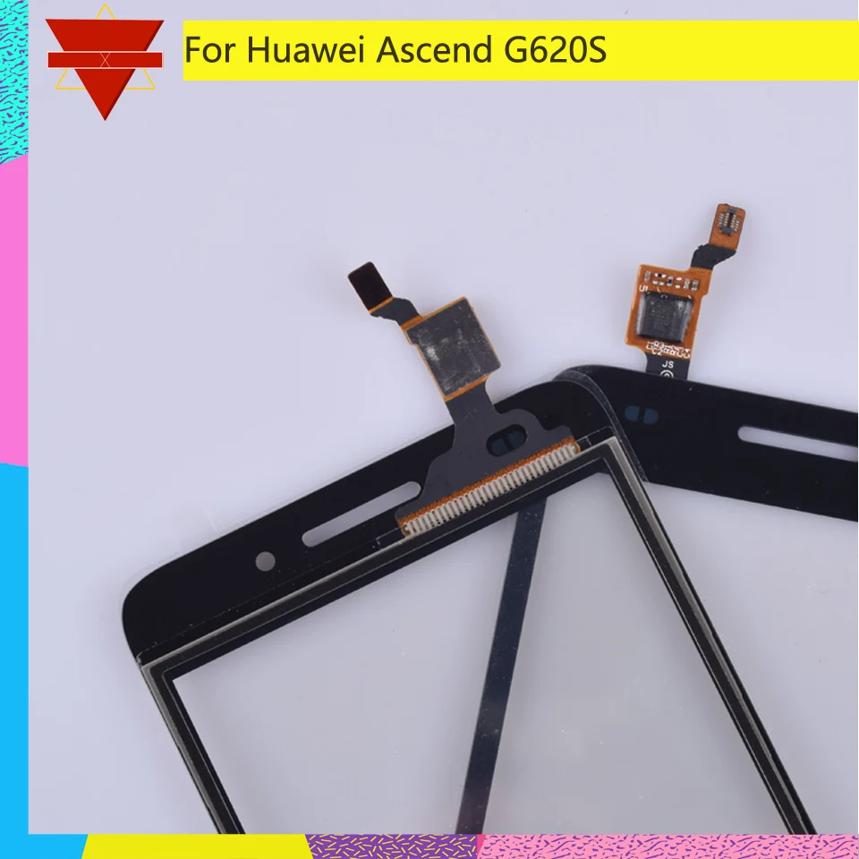 5," для huawei Ascend G620 G620S сенсорный экран дигитайзер Переднее стекло объектив сенсорная панель Замена части без ЖК-дисплея