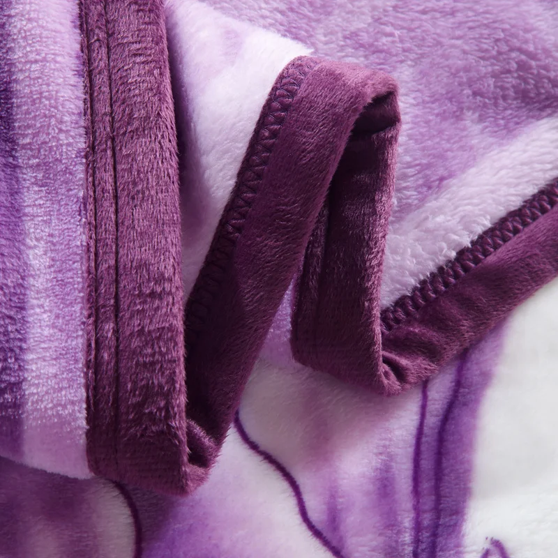 Папа и мима фиолетовая Лилия печати тонкие пледы одеяла коралловый флис пледы multisize простыня многофункциональное покрывало