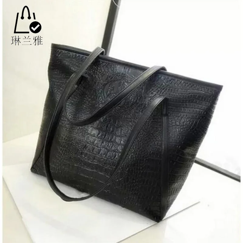 

LINLANYA Fashion women Crocodile Grain bags high quality PU ladies handbag shoulder bag ladies bags leather Casual Tote WHC-0059