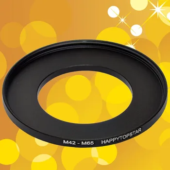 

Free Shipping 42mm to 65mm 42-65mm M42 M65 1mm thread pitch Male to Female Step-Down Lens Filter Ring Adapter Adapter Converter