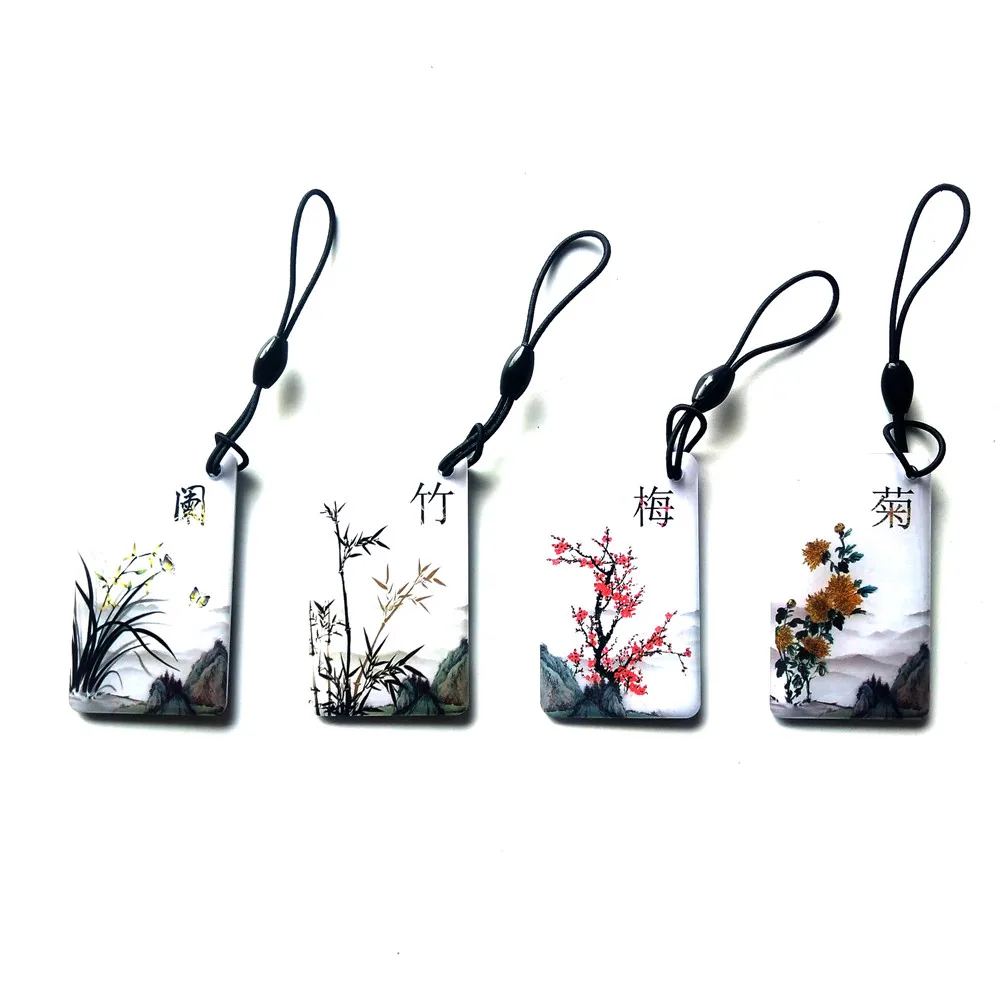 

1PCS Chinese Style 125khz RFID EM4100 Key Fobs Token Tags Keyfobs Keychain ID Card Read Only Access Control RFID Card