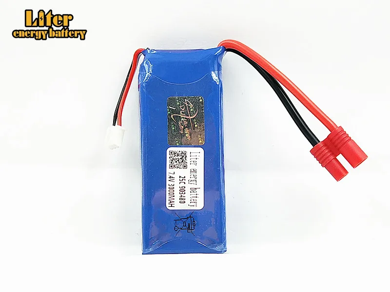 10 шт./лот 7,4 V 3000 mAh 903480 25c X8C X8W X8G Квадрокоптер 7,4 V 3000 mAh высокой емкости литиевая батарея