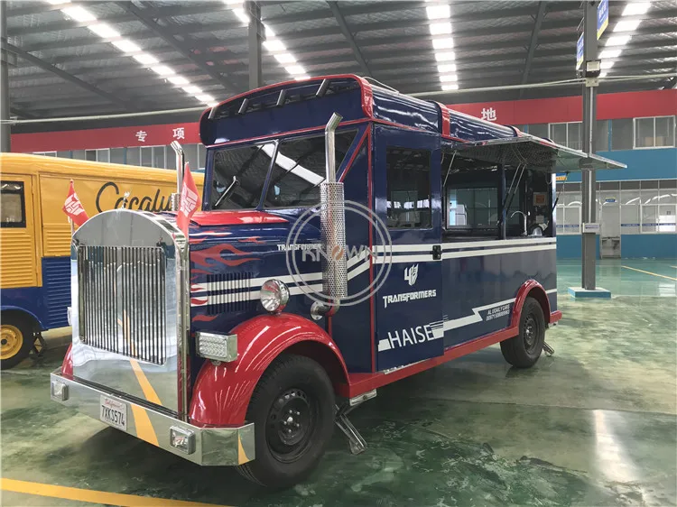 Новый стиль привлекательная закуска автомобильная тележка для еды киоск