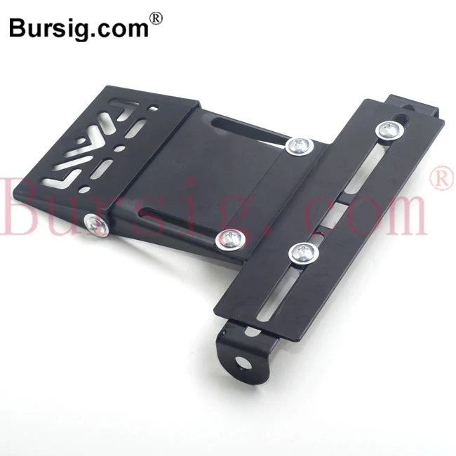 

Universal Adjustable License Number Plate Bracket Holder Hanger Fender Tail Tidy All Size Aluminium