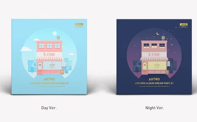 

Signed ASTRO autographed 2017 mini4th album DREAM PART.01 +signed poster presale 052017