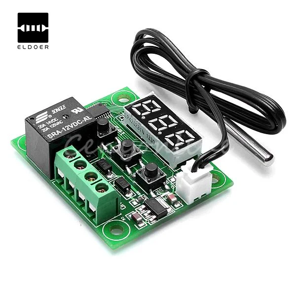 New DC12V Digital Cool Heat temp Thermostat Thermometer Temperature